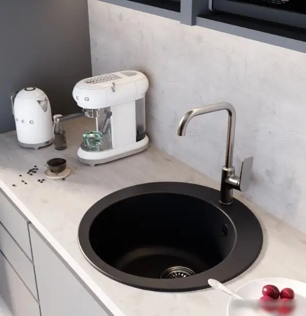 Кухонная мойка Mixline ML-GM13 551898 (ультра-черный) - фото товара