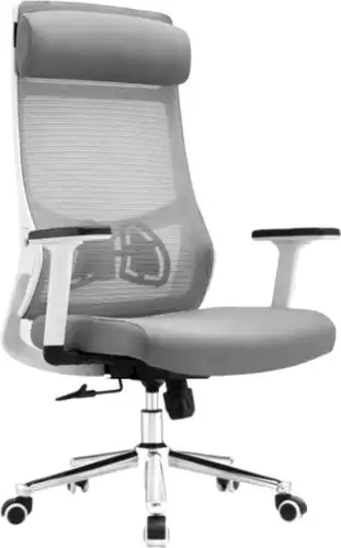 Офисное кресло SitUp Aura LUX White chrome (сетка Grey/Grey) – изображение в каталоге
