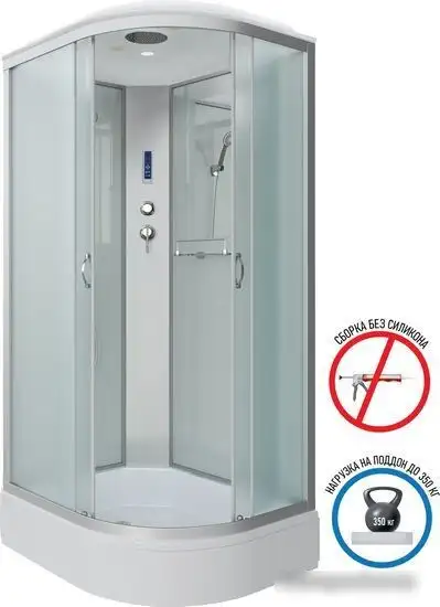 Душевая кабина Niagara NG-33084-14LP 100x80 (матовое стекло) - фото товара