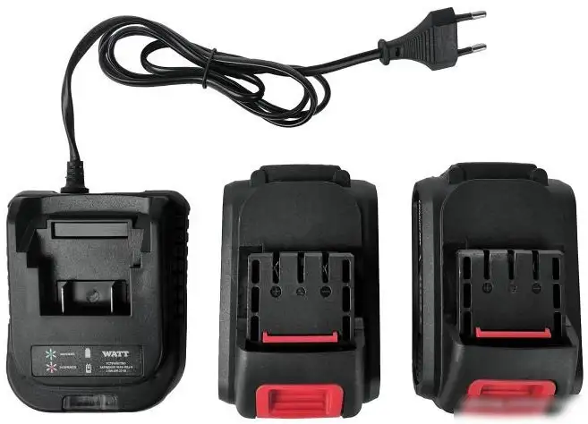 Дрель-шуруповерт WATT WAS-18Li-3 1.018.030.23 (с 2-мя АКБ, кейс) – фото товара