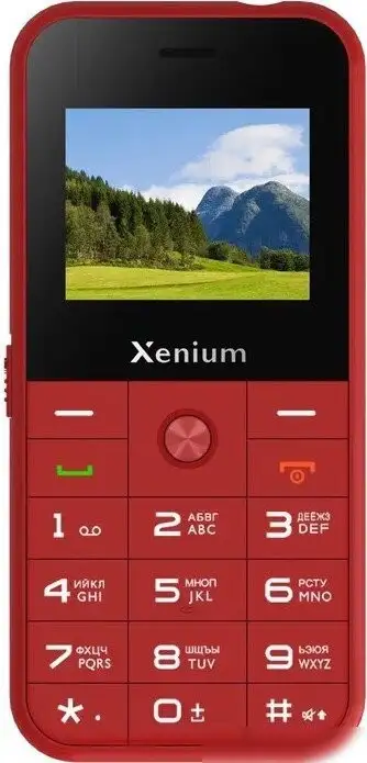 Телефон Xenium X718 (красный) – фото товара