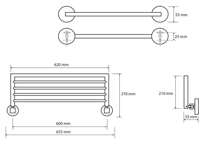 Полка для полотенца Bemeta Omega 104205152 – фото товара