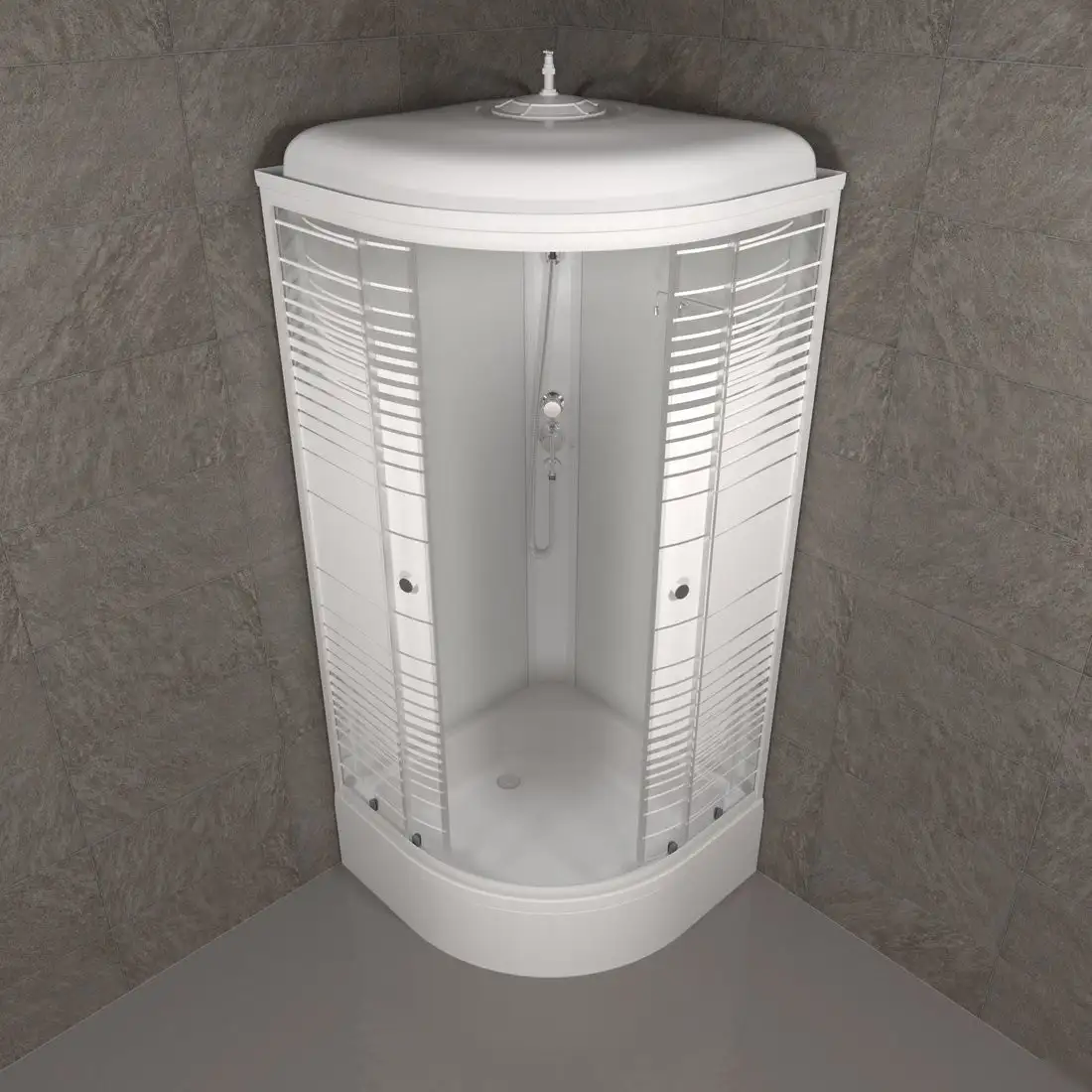 Душевая кабина Triton Полосы В 90x90 - фото товара