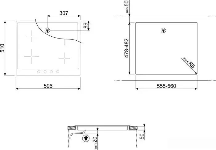 Варочная панель Smeg SI764POM - фото товара