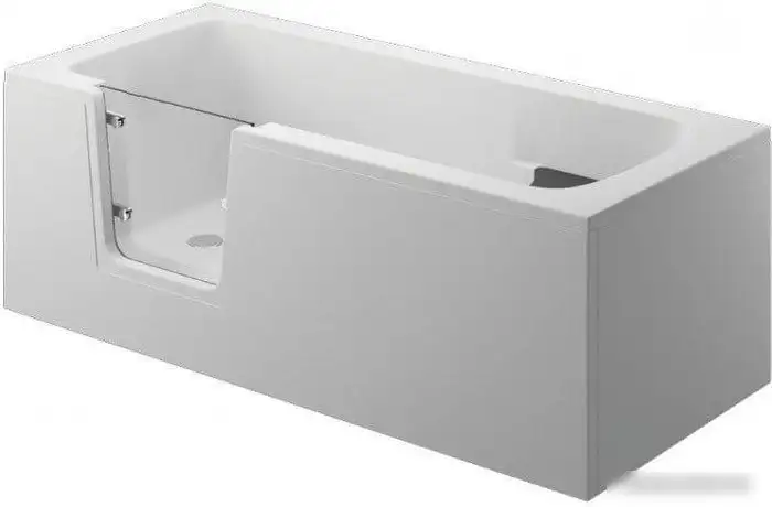 Фронтальный экран под ванну Polimat Vovo 00030 (160x54, белый) – фото товара