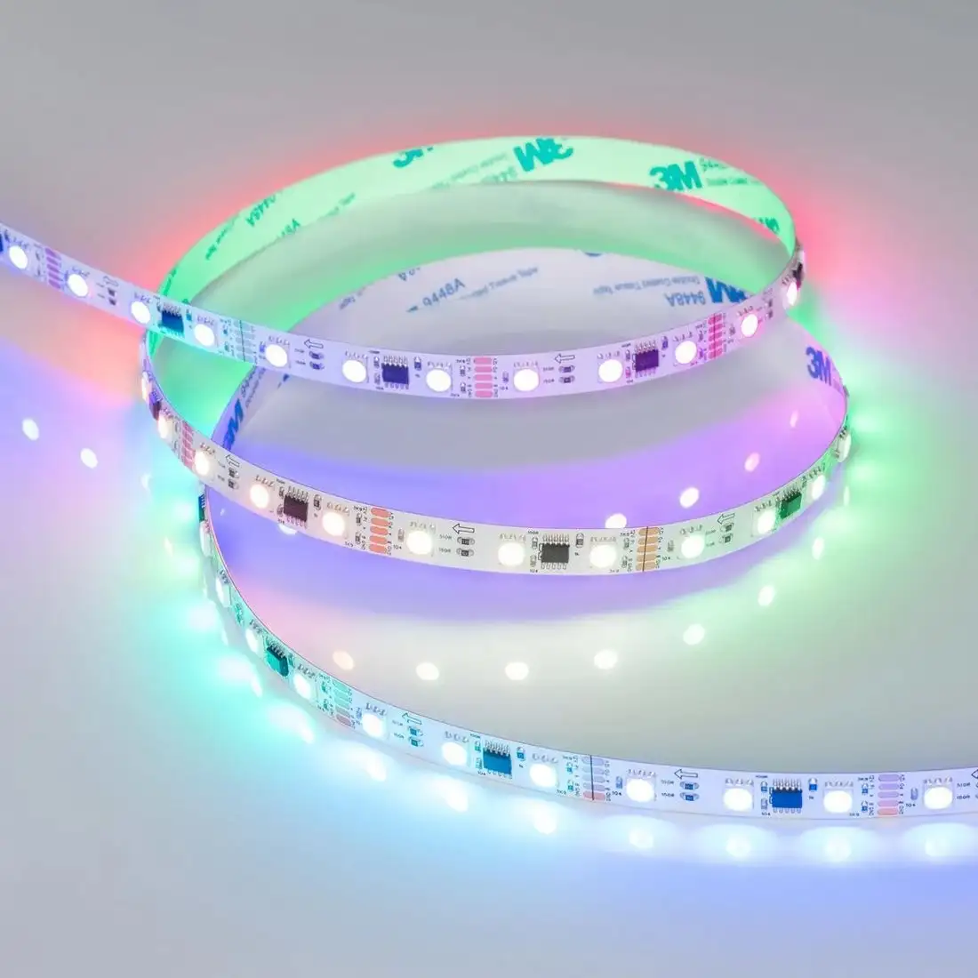 Светодиодная лента Arlight 14W/m 60LED/m 5060SMD разноцветный 5М DMX-B60-10mm 12V 039174 – фото товара