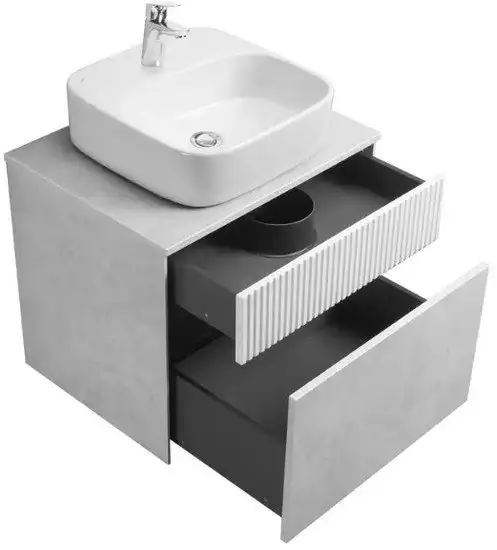 Акватон Тумба с умывальником Марбл Слэйт 60 1A2761K0MH4C0 – фото товара