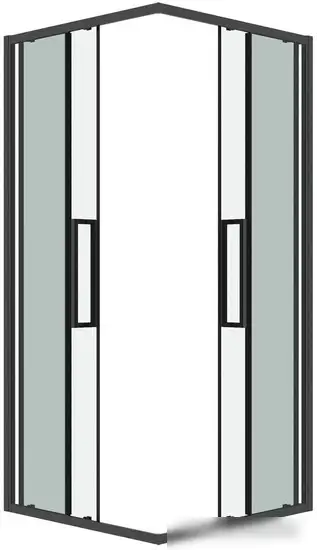 Душевой уголок Grossman Cosmo 80x80x195 300.K33.02.8080.42.00 (графит сатин/прозрачное стекло) - фото товара