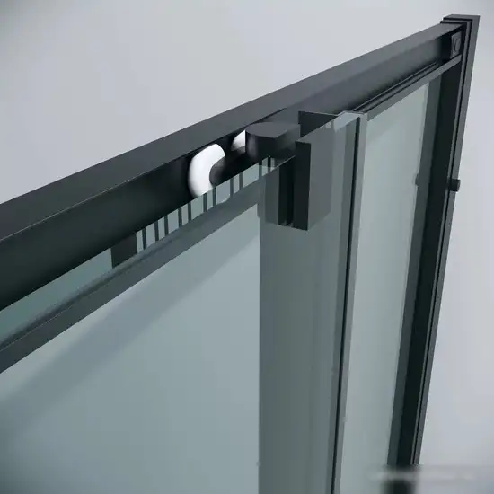 Душевой уголок Grossman Cosmo 80x80x195 300.K33.02.8080.21.00 (черный матовый/прозрачное стекло) - фото товара