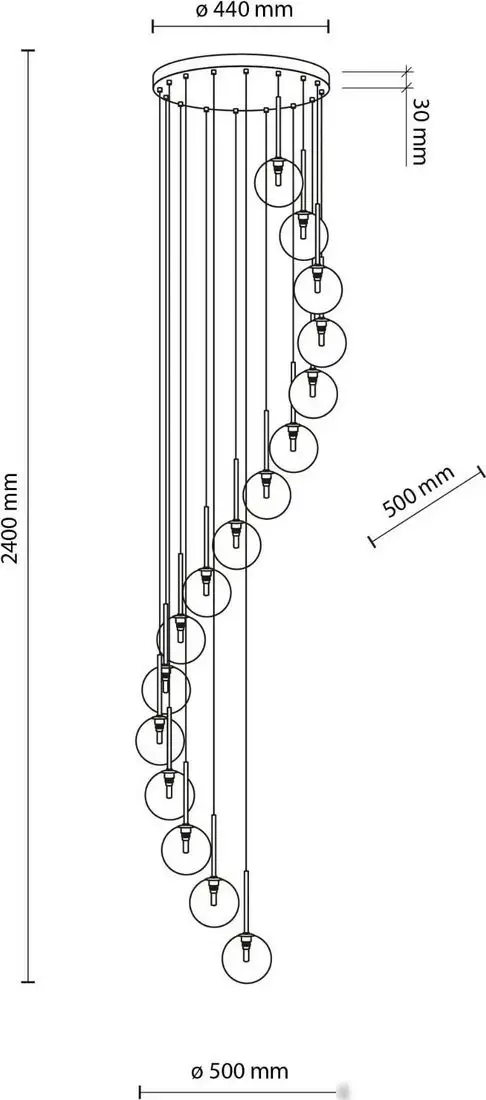 Подвесная люстра TK Lighting Aurora 10182 – фото товара