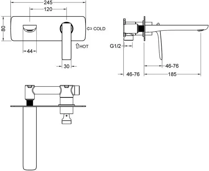 Смеситель Timo Helmi 4071/03SM (черный) - фото товара
