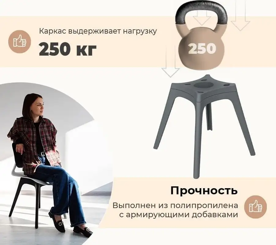 Стул Sheffilton SHT-ST34/S195 (лиственно-зеленый/темно-серый) – фото товара