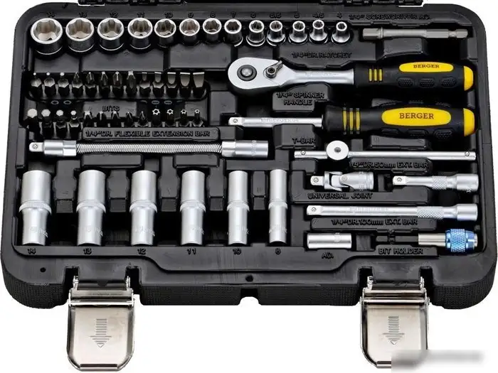 Универсальный набор инструментов Berger BG055-14 (55 предметов) – фото товара
