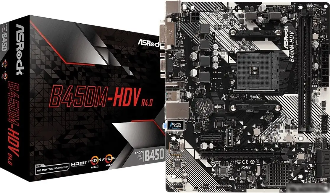 Материнская плата ASRock B450M-HDV R4.0 – фото товара
