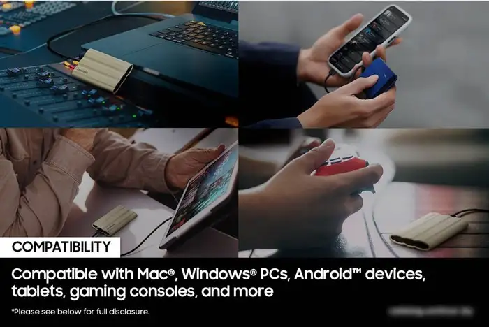 Внешний накопитель Samsung T7 Shield 2TB (синий) – фото товара