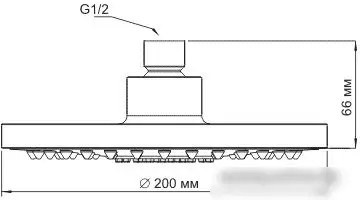 Верхний душ Wasserkraft A029 - фото товара