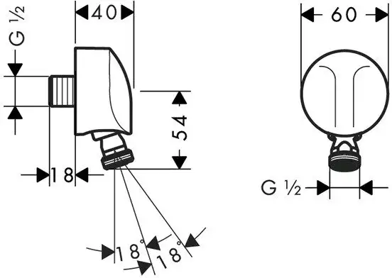 Крепление шланга Hansgrohe Fixfit E 27505000 - фото товара