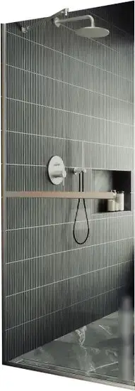 Душевая стенка MaybahGlass 195x69 MGD-720-5у (прозрачное стекло/хром матовый) - изображение в каталоге