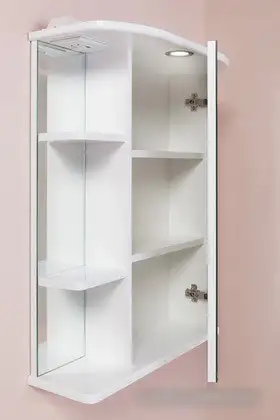 Onika Шкаф с зеркалом Карина 55.01 правый (белый) [205513] – фото товара