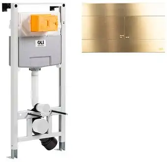 Инсталляция для унитаза OLI 885052+888565 (золото) - изображение в каталоге