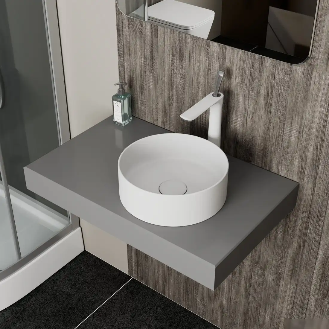 Умывальник D&K Matrix DT1391508 (белый матовый) - фото товара