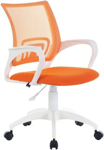 Кресло Brabix Fly MG-396W (белый/оранжевый) – изображение в каталоге