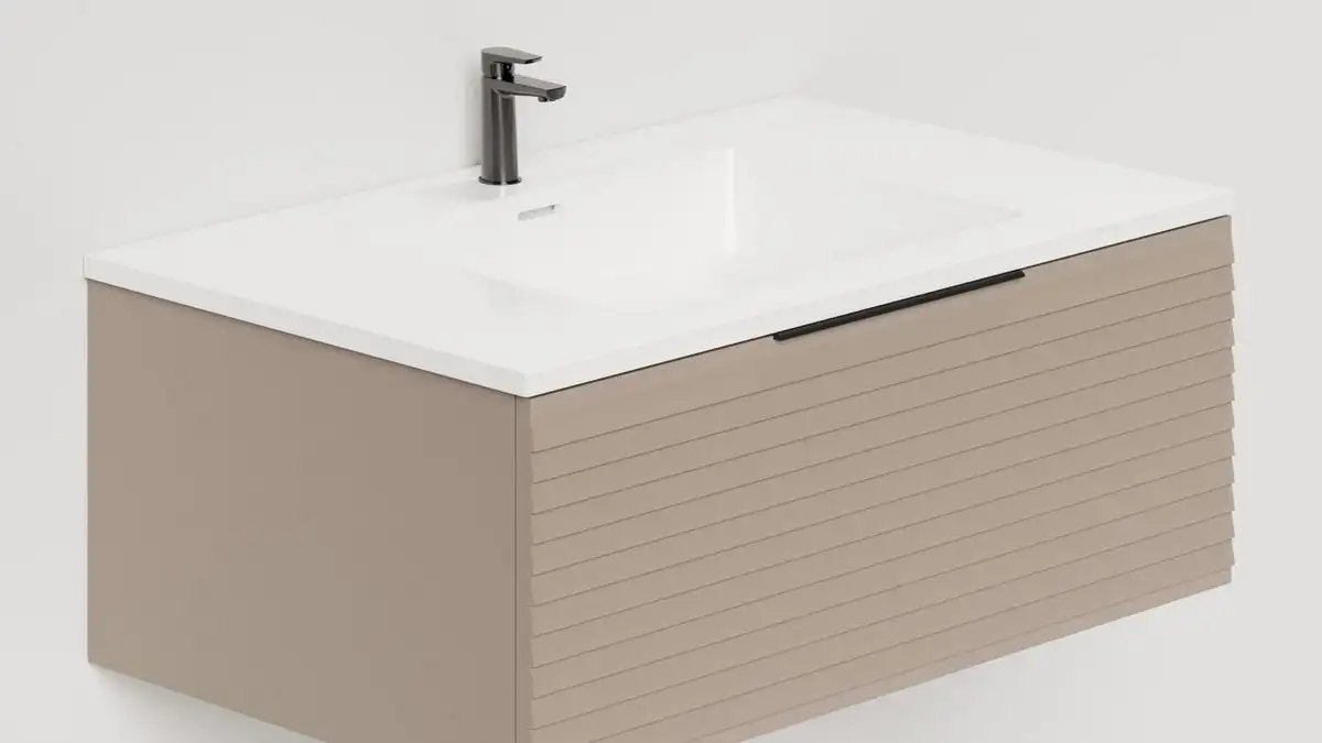 Salini Тумба под умывальник Touch Н 80 T800H1T (серо-коричневый) – фото товара