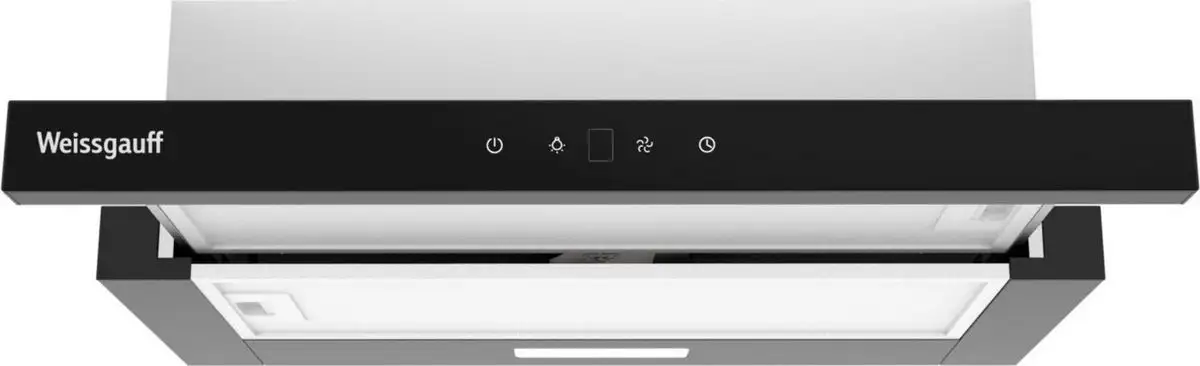 Кухонная вытяжка Weissgauff TEL 600 2M Touch Black Glass - фото товара