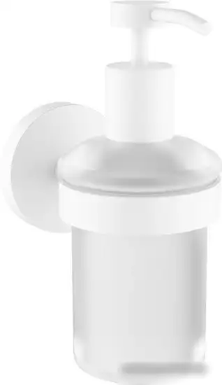 Набор аксессуаров для ванной Wellsee Finishing Touch 182515001 (дозатор для жидкого мыла, крючок, матовый белый) – фото товара