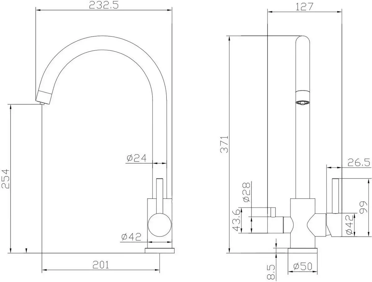 Смеситель Ekko E4307 - фото товара