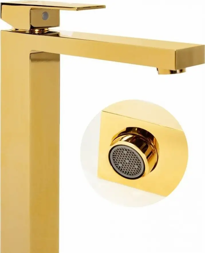 Смеситель Hansberge H2070 (золото глянец) - фото товара