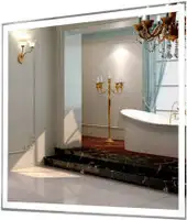 Пекам Зеркало Greta 90x80 greta-90x80B (с подсветкой и бесконтактным сенсором) – изображение в каталоге