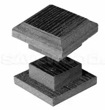 Крышка столба из ДПК Savewood малая Черный