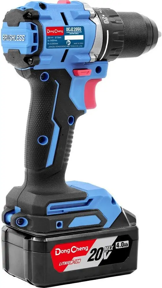 Дрель-шуруповерт DongCheng DCJZ2060 Type EM (с 2-мя АКБ, кейс) – фото товара