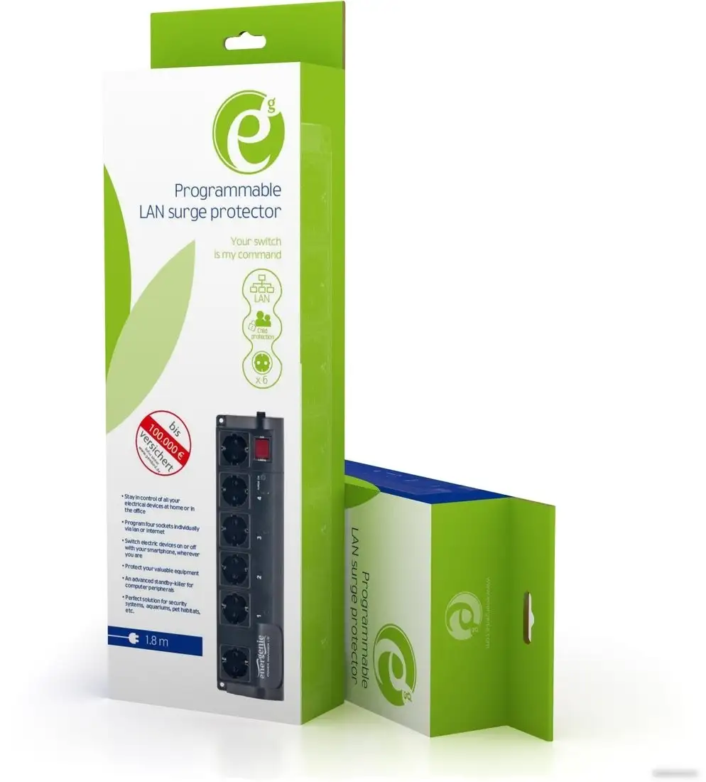 Сетевой фильтр EnerGenie EG-PMS2-LAN – фото товара