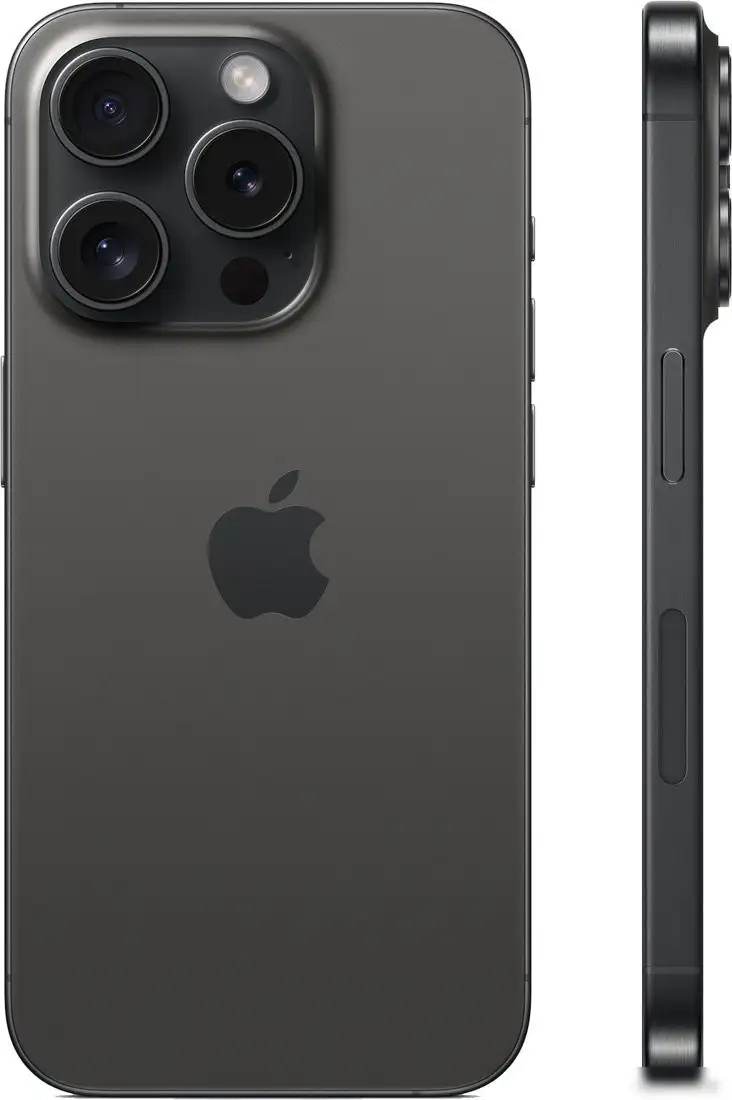 Телефон Apple iPhone 15 Pro 128GB (черный титан) – фото товара