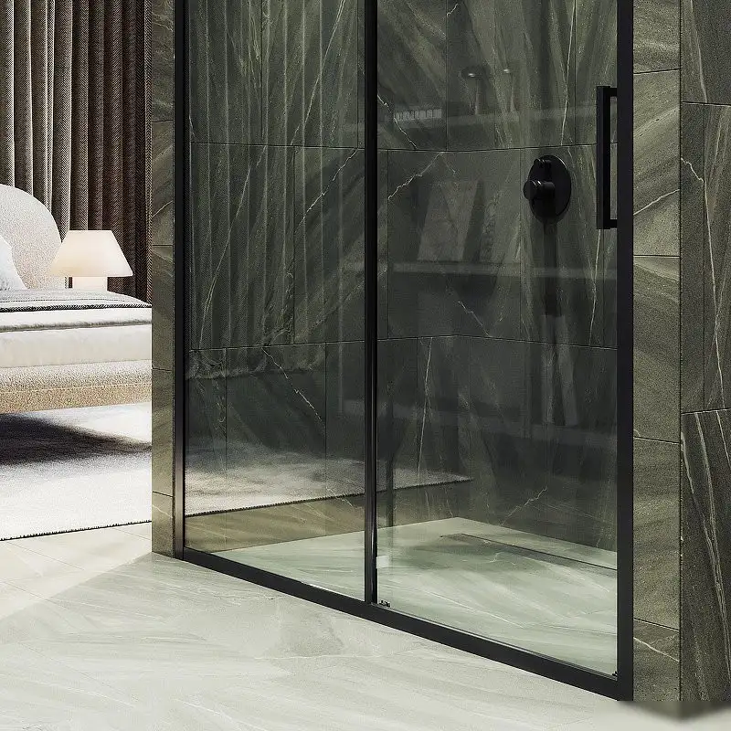 Душевая дверь MaybahGlass 195x150 MGD-1277-6 (бесцветный/черный) - фото товара