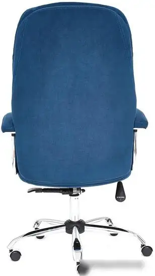 Кресло TetChair Softy LUX (флок, синий) – фото товара
