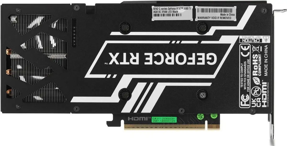 Видеокарта KFA2 GeForce RTX 5060 Ti C-Series OC 8GB 56ISN8MDABCK – фото товара