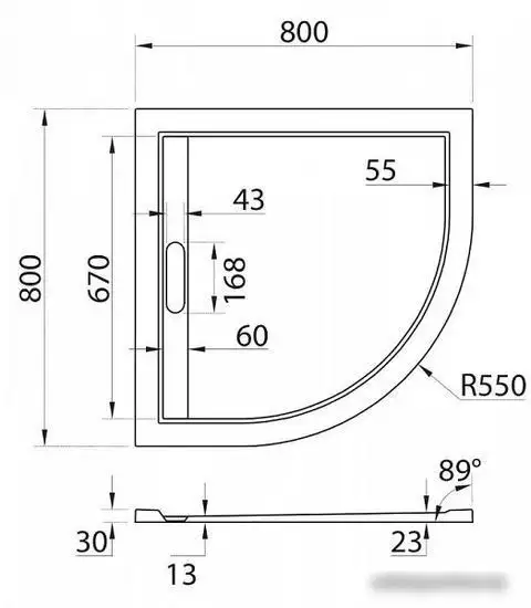 Экран под ванну Cezares Tray-AS-R-90-100-SCR-nero – фото товара