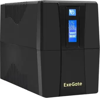 Источник бесперебойного питания ExeGate Power Smart ULB-1000.LCD.AVR.2SH EX292791RUS – изображение в каталоге