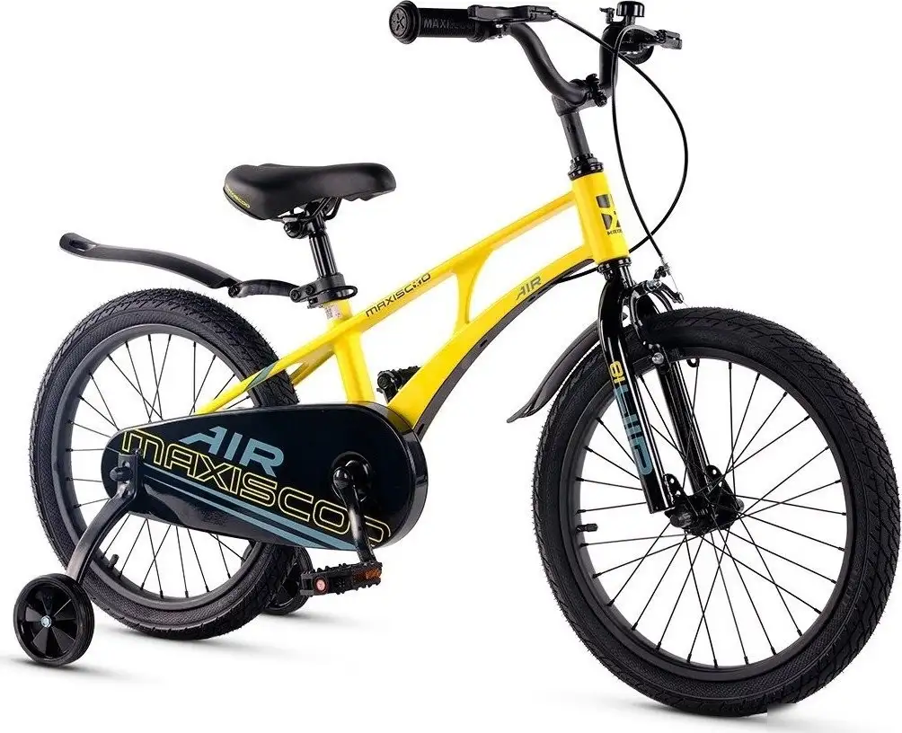 Детский велосипед Maxiscoo Air Стандарт 18 2025 MSC-A1841 (желтый матовый) – фото товара