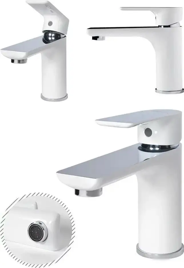 Смеситель Grocenberg GB1009 (белый хром) - фото товара