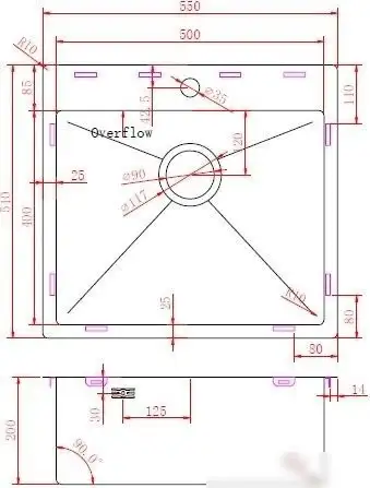 Кухонная мойка ZorG ZRE 5551 - фото товара