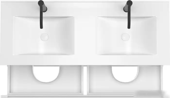 ЗОВ Тумба под умывальник Дион 120 D120LHO0M9003GKV5 (белый глянцевый/дуб) – фото товара