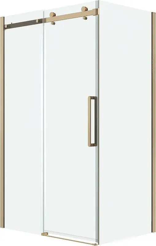 Душевая стенка Grossman Classic 80x195 200.K33.04.80.32.00 (золото сатин/стекло прозрачное) - фото товара