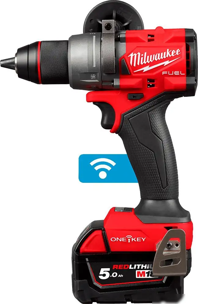 Дрель-шуруповерт Milwaukee M18 FUEL M18ONEDD3-502X 4933492802 (с 2-мя АКБ 5 Ач, кейс) – фото товара