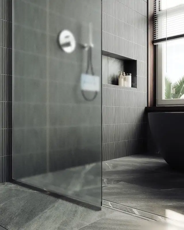 Душевая стенка MaybahGlass 195x69 MGD-706-5у (сатин стекло/хром матовый) - фото товара