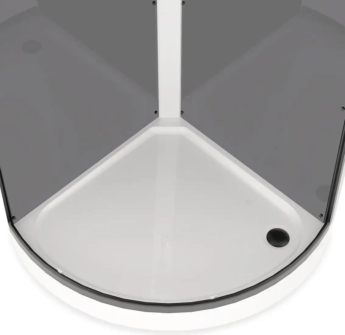 Душевая кабина Domani-Spa Simple 99 90x90 DS01Sm99LGrCl00.Gt-V1.2-Black (серый/прозрачное стекло) - фото товара