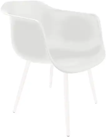 Стул с подлокотниками Sheffilton SHT-ST31/S95-1 (белый/белый муар) – изображение в каталоге